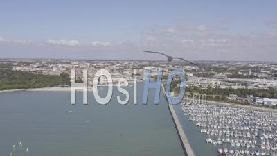 Drone View Of La Rochelle, Port Des Minimes