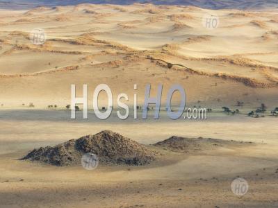 Desert Landscape From The C19 Road To Sossusvlei, Namibia - Aerial Photography