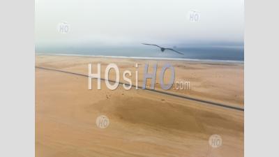 B2 Road Between Walvis Bay And Swakopmund, Namibia - Aerial Photography