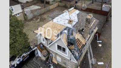 Nonprofit Renovates Vacant Detroit House - Aerial Photography