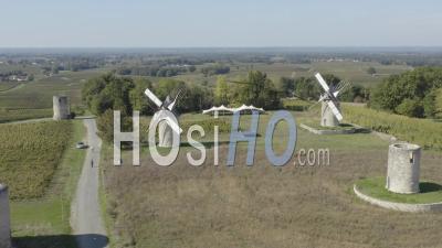 Drone View Of Les Moulins De Calon