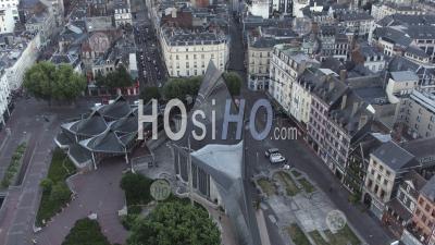 Old Market Square In Rouen - Photo Drone 