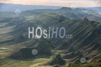Géorgie, Chaîne De Montagnes Du Caucase À La Frontière Avec L'azerbaïdjan - Photographie Aérienne