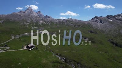 The Agnel Pass Between The Queyras And The Italian Piedmont - Video Drone Footage