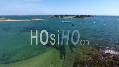 Morlaix Bay In Brittany, France - Video Drone Footage