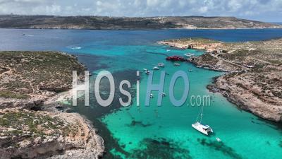 Le Lagon Blus à Malte - Vidéo Par Drone