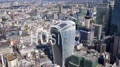 Walkie Talkie, City Of London Filmed By Helicopter