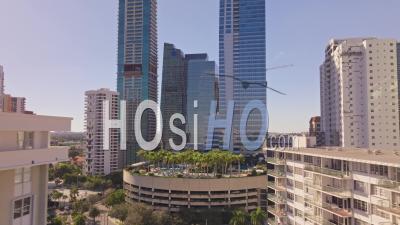 Downtown Miami, Daytime - Video Drone Footage