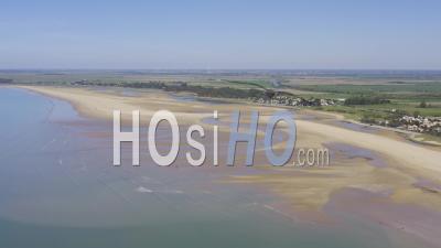 Drone View Of L'aiguillon-La-Presqu'ile, The Beach