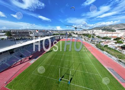 Delort Stadium, Marseille, France - Aerial Photography