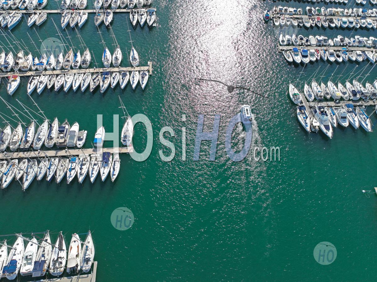 Vieux-Port En Été, Marseille, Bouches-Du-Rhône, France - Photographie Aérienne
