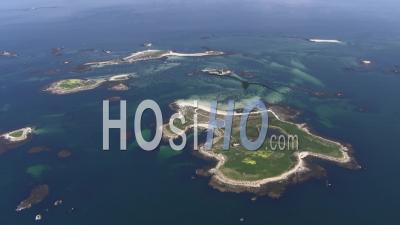 Glenan Islands, Seen From Helicopter