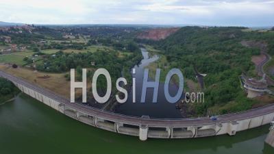 Villerest Dam - Video Drone Footage