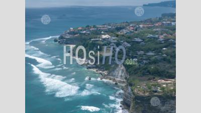 Pura Uluwatu Temple And Cliffs, Bali, Indonesia - Aerial Photography