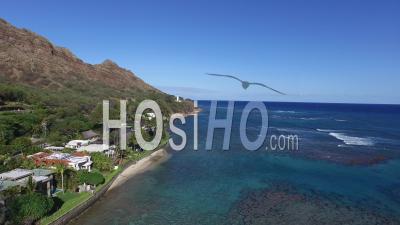 Diamond Head, Phare, Honolulu, Hawaii - Vidéo Drone
