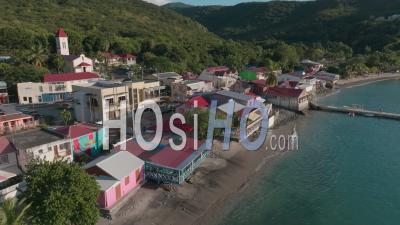The Bay Of Deshaies, Guadeloupe ( Sainte-Marie In Death In Paradise ) - Video Drone Footage