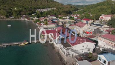 The Bay Of Deshaies, Guadeloupe ( Sainte-Marie In Death In Paradise ) - Video Drone Footage
