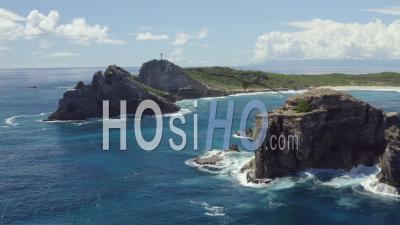 Vues Aériennes Dynamiques De La Pointe Des Châteaux, Guadeloupe - Vidéo Prise Par Drone