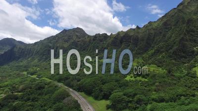 Koolau Mountains, Hawaii - Video Drone Footage