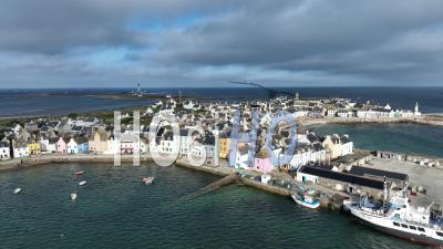 Island Of Sein, Brittany, France - Video Drone Footage