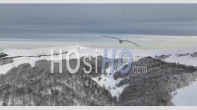 Snowkite - Sommet Du Hohneck Vosges - Vidéo Par Drone
