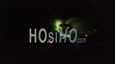Ensilage By Night In Normandy - Video Drone Footage