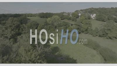 Rostrenen, Brittany, France - Video Drone Footage