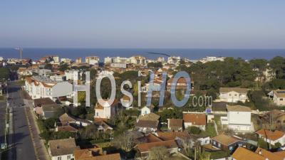 Drone View Of Lacanau Ocean, The City