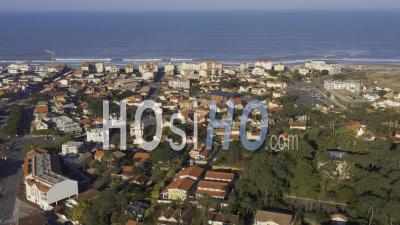 Drone View Of Lacanau Ocean, The City