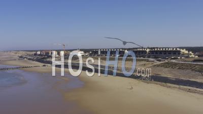 Drone View Of Lacanau Ocean, The Beach
