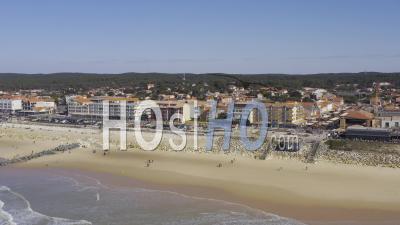 Drone View Of Lacanau Ocean, The Beach