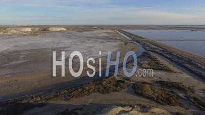 Salt Marshes Of Camargue - Video Drone Footage