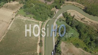 Canal Bridge Of Répudre - Video Drone Footage