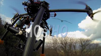 Caméra Embarquée Sur Un Drone Octocoptère