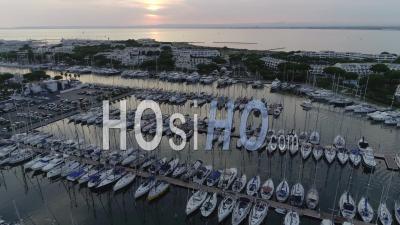 Port Camargue Viewed From A Drone